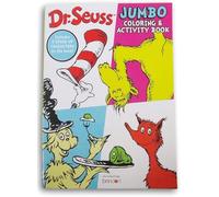 Coloring Activity Book - Cat in The Hat, Green Eggs and Ham, and More - 80 Pages