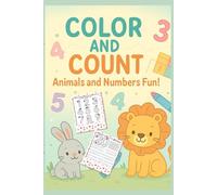 Coloring and Number Tracing Book for Kids: All Animals, Numbers 1-20, and Handwriting Practice , English Version