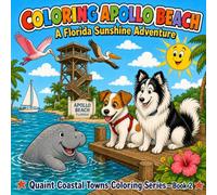 Coloring Apollo Beach: A Florida Sunshine Adventure - A Kids Coloring & Activity Book of A Little Village on Tampa Bay - Manatees, Sailboats, Eagles, ... 4-7) | Quaint Coastal Towns Series, Book 2