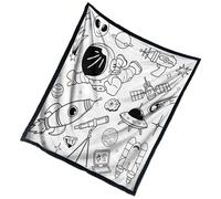 Coloring Blanket - Coloring Blankets | Drawing Art Project, Creative, , Comfortable And Soft Colorful, Fabric Markers, Activity, Hobby Gift For Her Relief