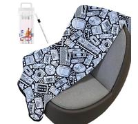 Coloring Blanket - Fleece Drawing with 24 Color Brushes, Color Your Own Blankets | Personalized Cozz'y Home Decor for Living Room Sofa Bed Dorm Parties Movie Events
