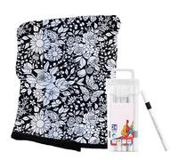 Coloring Blanket - Fleece Drawing with 24 Color Brushes, Color Your Own Blankets | Personalized Cozz'y Home Decor for Living Room Sofa Bed Dorm Parties Movie Events