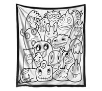 Coloring Blanket For Adults, With Soft Plush Decorative Design, 150 X 127cm, Reusable Colorable Throw Blanket, Creative Diy Coloring Activity Throw, For Couch Bed Room Nursery Travel Outdoor Car Use
