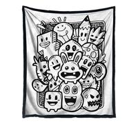 Coloring Blanket for Kids - 59 X 50 Inch Warm Throw Quilt, Washable Colorings Blanket for Adults, Diy Coloring Blankets for Kids Teen Women Bed Christmas Winter Couch Birthday Camping Home Room