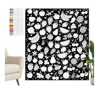 Coloring Blankets, Washable Fabric Throw, 120 x 145cm, Artistic Bedding Decor, Creative Activity Present, Soft Textile Craft, for Adults Teen Girls Boys Dad Mom Husband