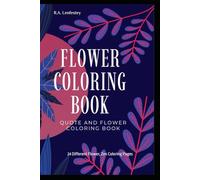 Coloring Book: 24 Different Flower, Zen Coloring Pages