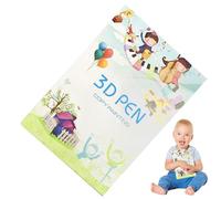 Coloring Book 3D Printing Pen, Paper Graphite Template 3D Pen | Drawing Stencils for Boys, Girls, Reusable Paper Template with 40 Patterns with 2 Transparent Plates