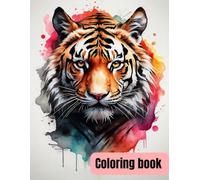 coloring Book BEAUTIFUL animals DOG, CAT, BIRDS, LION, FAG, RABBIT, HORSE... Whatercolor