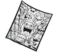 Coloring Book Blanket for Kids | 150cm x 127cm Soft Warm Quilt - Washable Adult Coloring Blanket - Girls Kids Christmas Winter Sofa Teen Women Birthday Camping Home Room Outdoor