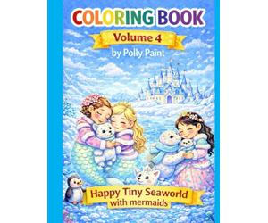 Coloring Book by Polly Paint: Volume 4 - Happy Tiny Seaworld with Mermaids