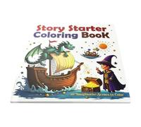 Coloring Book - Cartoon Art Books for Kids | Pages Toy Game for Stress Relief Children Drawing Relaxation Girls Travel Teens Toddler