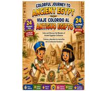 Coloring book - colorful journey to Land of Pharaoh.: libro Colorear - viaje colorido al antiguo egipto.
