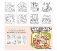 Coloring Book, Coloring Book for Kids - Easy Coloring Book for Adults, 40 Sheets Bold and Simple Coloring Book | Kids Art Books, Adult Coloring Books for Allevi