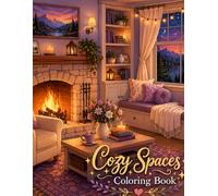 Coloring Book - Cozy Spaces: A peaceful collection of warm interiors and relaxing everyday scenes to color