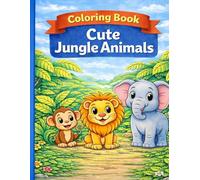 Coloring Book: Cute Jungle Animals