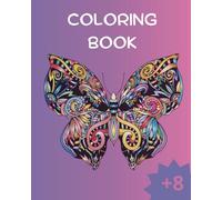 Coloring Book: draw, color, animals, 20,32 cm x 25,4 cm / mandala coloring book
