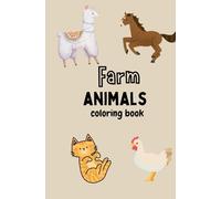 Coloring book farm animals