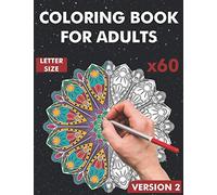 Coloring book for adults: 60 mandalas for stress reduction in LETTER SIZE / from simple to complex mandala with anti-stress effect / Colouring book ... for mindful colouring (Mandala Smith)
