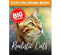 Coloring Book for Adults - Cats | Popular Breeds | BIG VOLUME | 100 CANVAS | Meditation and Relaxation