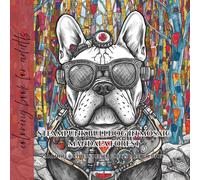 coloring book for adults steampunk bulldog in mosaic mandala forest: a mindful stress relief grey scale journey