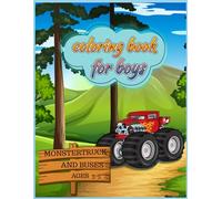 Coloring book for boys: Big wheel Beasties