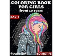 Coloring book for girls: 60 motifs / 120 pages - Zen-inspired activity book for creative development. Great gift for girls - US LETTER SIZE - ... - Relaxing patterns for mindful painting