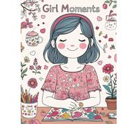 Coloring Book for Girls Featuring Relaxing Daily Life Activity Book for Kids Ages 4-8