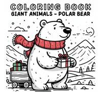 Coloring Book: Giant Animals World - Polar Bear