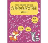Coloring book odd & even number: Work sheet and coloring book for kids 1st grade ,Writing and coloring