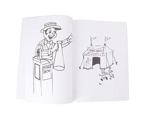 Coloring Book Professional Cartoon Design Color Changing Book Tricks for Magicians Performances, Easy To Use for Children, Paper Material