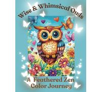 Coloring Book-Wise & Whimsical Owls: A Feathered Zen Color Journey-Perfect for kids, teens, adults and anyone who loves owls, is a Zentangle enthusiast or seeks a peaceful artistic retreat