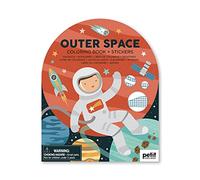 Coloring Book with Stickers Outer Space