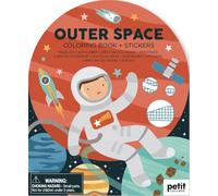 Coloring Book with Stickers Outer Space