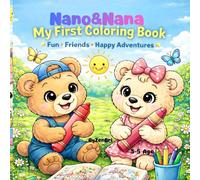 Coloring book with the bear cubs Nano and Nana
