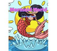 Coloring Books for Adults Teens Kids Relaxation-Mermaid Crab Seahorse Treasure Pearl Squid Coral Reef: All line drawings are hand-painted by artists, with realistic pictures and rich details