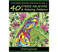 Coloring Books For Adults Volume 6: 40 Stress Relieving And Relaxing Patterns (Anti-Stress Art Therapy)