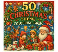 Coloring Books For Kids & Adults Volume 2: 50 Stress Relieving And Relaxing Patterns:Christmas Theme (Coloring Books For Adults : 50 Stress Relieving And Relaxing Patterns)