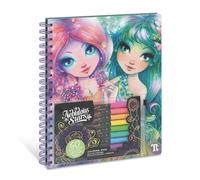 Coloring Books with Black Pages and Markers Toy High Quality