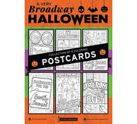 Coloring Broadway - A Very Broadway Halloween Coloring Postcards (Set of 6), Broadway Musical Merchandise, Printed on Matte Card Stock (5” x 7”), Ideal Gift for a Broadway Theater Lover