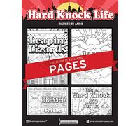 Coloring Broadway - Annie Inspired Coloring Pages (Set of 4), Hard Knock Life Musical Merchandise, Printed on Matte Card Stock (8 1/2” x 11”), Ideal Gift for a Broadway Theater Lover