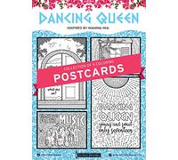 Coloring Broadway - MAMMA MIA inspired Coloring Postcards (Set of 4) “Dancing Queen” Collection, Broadway Musical Merchandise, Ideal Gift for a Broadway Theater Lover