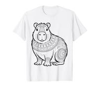 Coloring Capybara and Painting Them Yourself Value Graphic T-Shirt