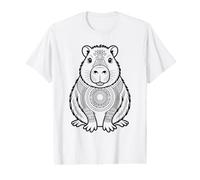 Coloring Capybara Mandala and Painting Them Yourself Value Graphic T-Shirt