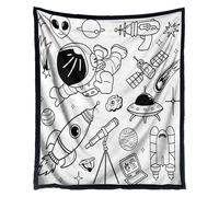 Coloring Cover - Washable Art Project 59 X 50 In, Soft Art Drawing Covers For Creative Coloring Craft Activities | Creative Learning Blanket
