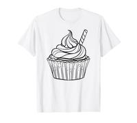 Coloring Cupcake Kawaii and Painting it Yourself Value Graphic T-Shirt