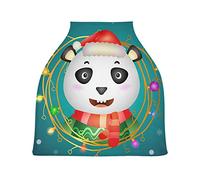 Coloring Cute Panda Stretchy Baby Car Seat Cover,Canopy Nursing Covers,Soft Breathable Windproof Scarf Changepad for Winter Infant Breastfeeding Boys