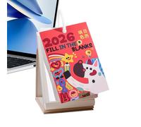 Coloring Desk Calendar 2026 - Aesthetic DIY Paper Yearly Planner,Desk Calendar Ornament | Adjustable Calendars For Home, Office, Dorm, Bedroom, Nursery, School, Wall Art & Shop Decor