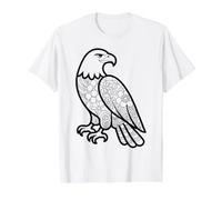 Coloring Eagle Mandala and Painting Them Yourself Value Graphic T-Shirt, Men, White, S
