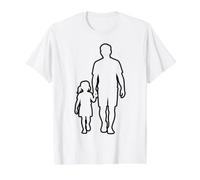 Coloring Father's Day Father Daughter Value Graphic T-Shirt, Men, White, S