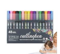 Coloring Graffiti Pens - Bold Ink Art Markers Drawing Lettering, Vibrant Color Pens for Crafts | Smooth Sketch Pens, Ense Creative Supplies